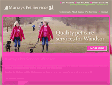 Tablet Screenshot of murrayspetservices.com